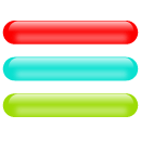 ボタン素材（アクア調）