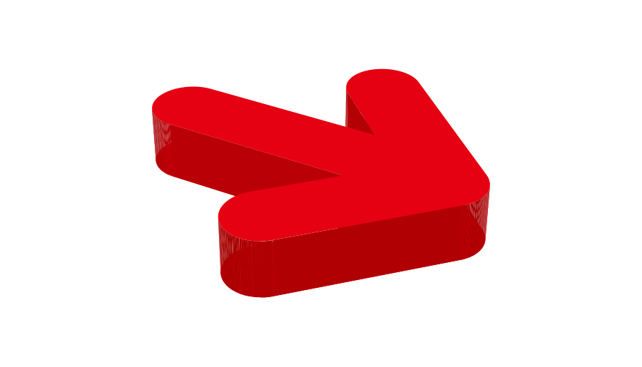 3D矢印（角丸）